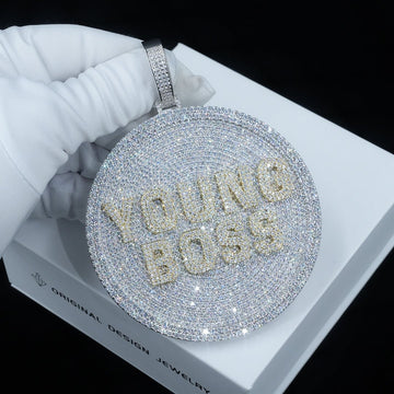 Custom 3d Big Disc Letter Pendant ZUUKING